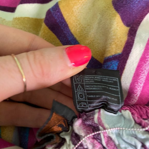 Tiki Palm Y2K Abstract Hawaiian Halter Midi Dress - Picture 8 of 8